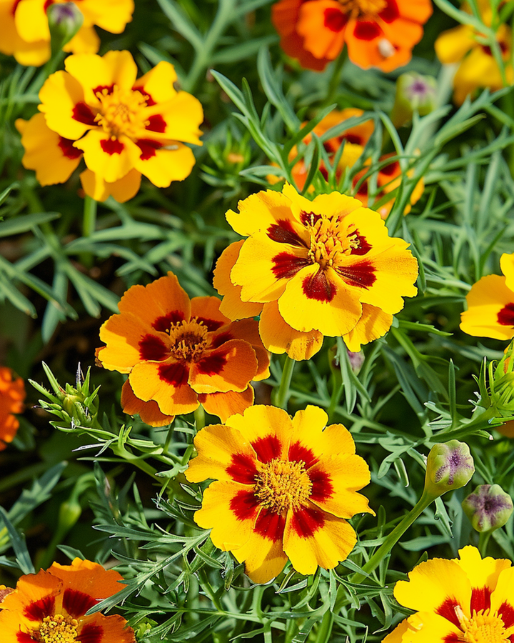 Fransk sammetsblomma Starfire 35 cm frön (Tagetes tenuifolia) – ettårig blomma