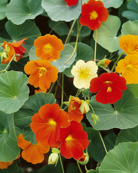 Krasse Tropaeolum majus enkelblommig blandning ettårig frön