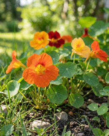 Krasse Tom Thumb (Tropaeolum majus) – frön till ettårig blandning från SeedsChoice