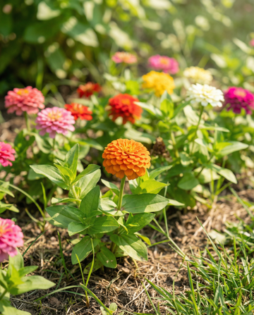 Lilliput Mixed (Zinnia elegans) – ettårig blandning, frön från SeedsChoice