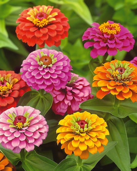 Zinnia Lilliput Mixed frön Zinnia Elegans ettårig