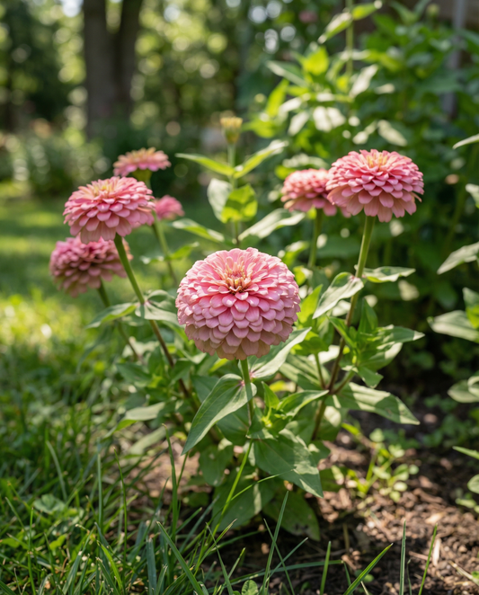 Lilliput Rose Gem (Zinnia elegans) – ettårig, frön från SeedsChoice