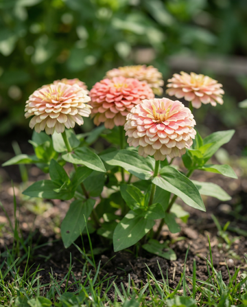 Thumbelina Dwarf Mixed (Zinnia elegans) – frön för ettårig blandning från SeedsChoice