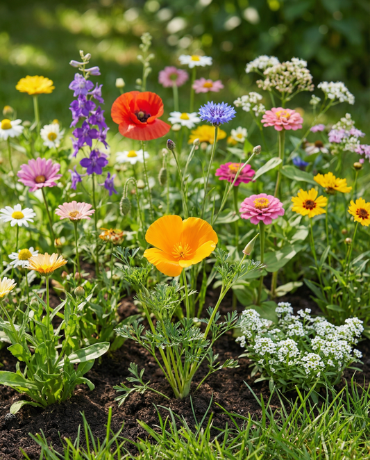Summer Mix For Full Sun 20 To 80 Cm – ettåriga blomsterfrön från SeedsChoice