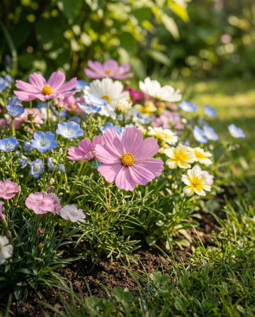 Japanese Carpet Mix fullt sol 15 till 45 cm – ettåriga blomsterfrön från SeedsChoice