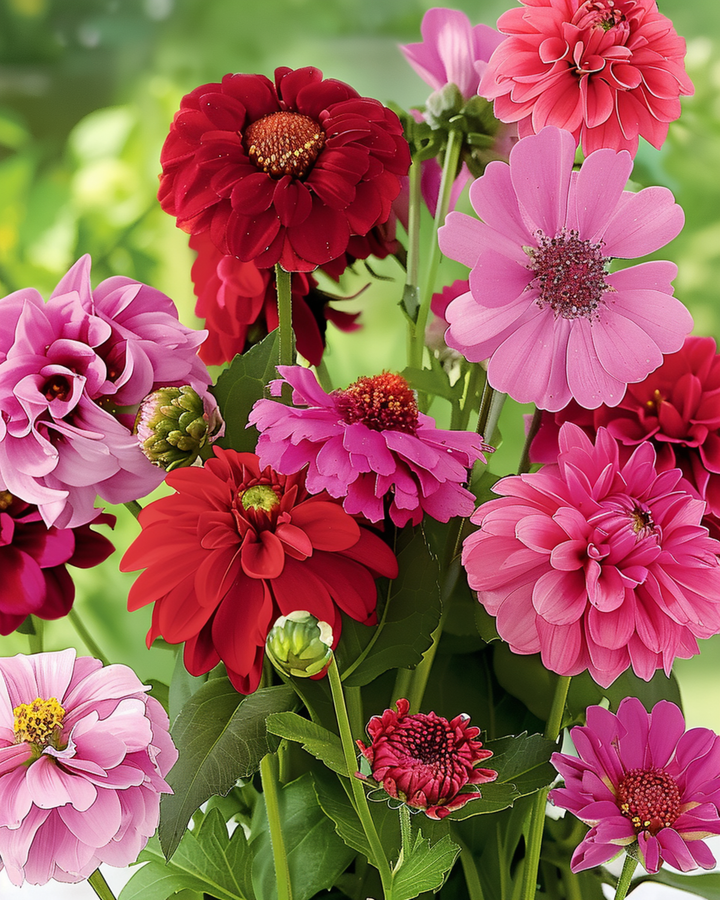 Sommarblommor Pink Red Mix Blend frön – ettårig blomma