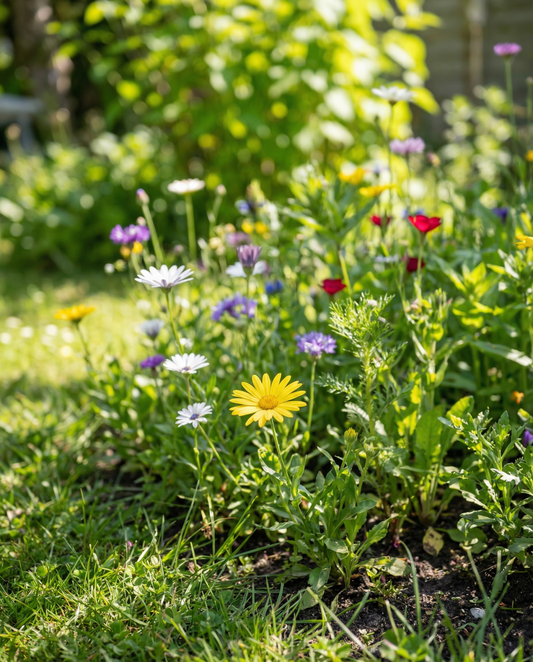 Vildblommsblandning 5 g förpackning (Linum usitatissimum) – ettåriga blomsterfrön från SeedsChoice