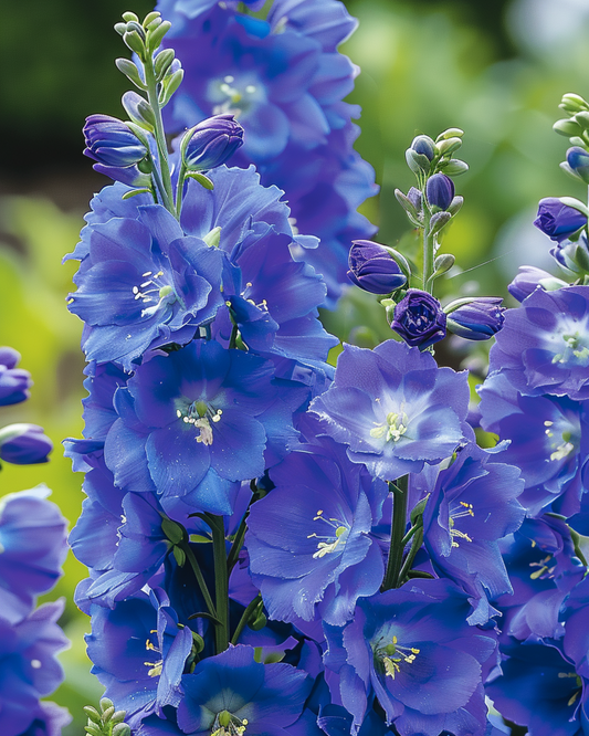 Larkspur Dasante Blue (Delphinium belladonna) – tvååriga frön från SeedsChoice