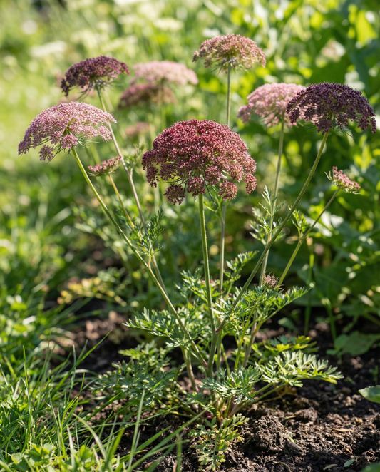 Röd prydnadsmorot Dara (Daucus carota) – tvååriga grönsaksfrön från SeedsChoice