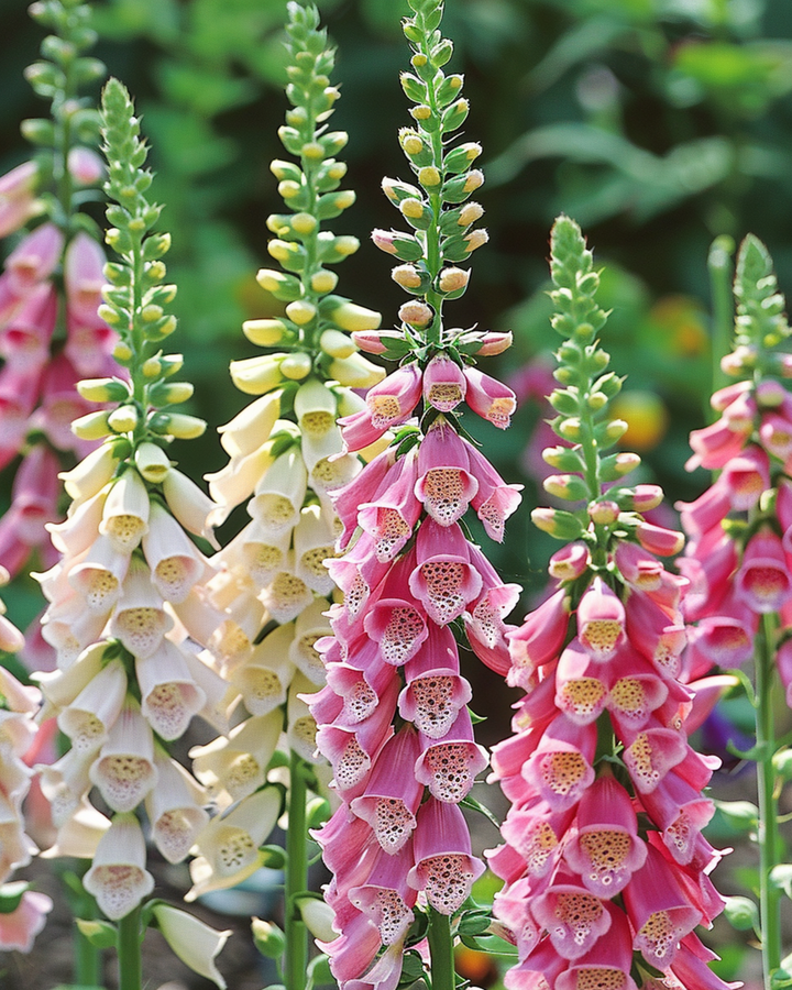 Mixed Colors Ornamental-frön (Digitalis purpurea) – tvåårig blomma