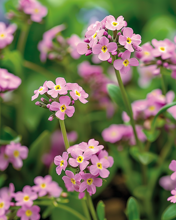 Förgätmigejfrön Victoria Pink (Myosotis alpestris) – tvåårig blomma