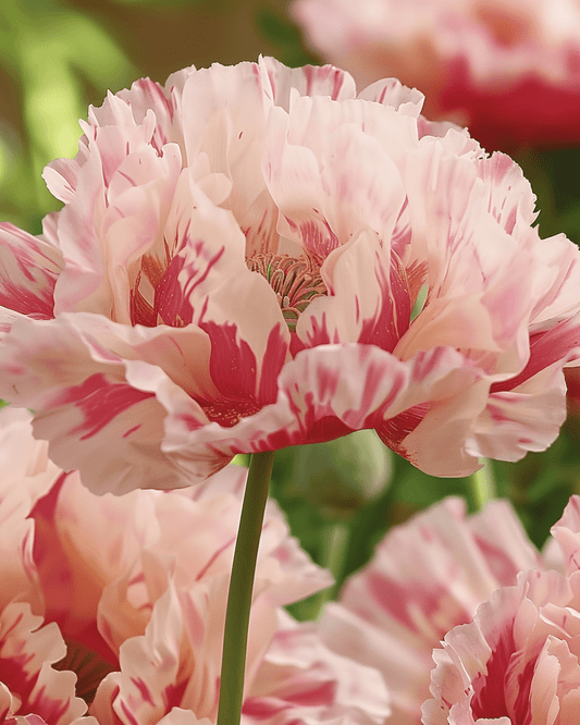 Vallmo Flemish Antique Mix – tvååriga blomsterfrön från SeedsChoice