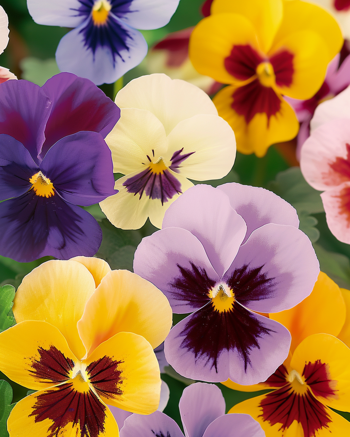 Frön av pensé Trimardeau Mix (Viola wittrockiana) – tvåårig blomma