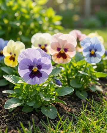 Pensé Trimardeau Mix (Viola wittrockiana) – tvååriga blomfrön från SeedsChoice