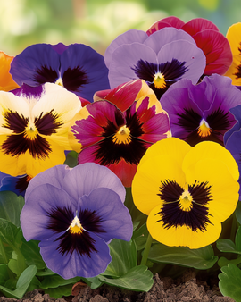 Penséfrön Viola wittrockiana Aalsmeer Giants Mixed tvåårig blomma