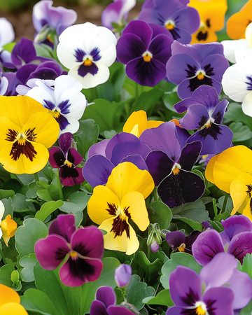 Penséfrön Swiss Giants Mixed (Viola wittrockiana) – tvåårig blomma