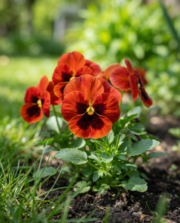 Pensé Alpenglow (Viola wittrockiana) – frön för tvååriga blommor från SeedsChoice