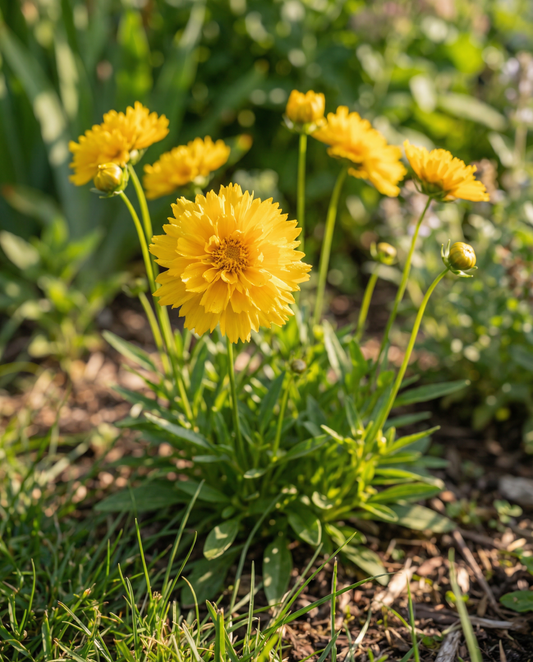 Double Butter Daisy Early Sunrise (Coreopsis grandiflora) – fleråriga frön från SeedsChoice