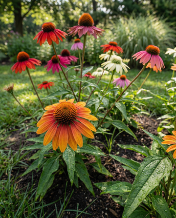 Solhatt Cheyenne Spirit Mix (Echinacea hybrida) – fleråriga blomsterfrön från SeedsChoice