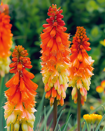 Fackelblomster Tritoma Royal Castle Hybrids frön (Kniphofia uvaria) – flerårig