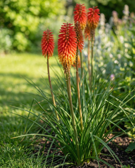 Fackelblomster Tritoma Royal Castle Hybrids (Kniphofia uvaria) – fleråriga frön från SeedsChoice