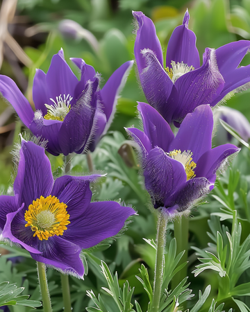 Backsippafrön (Pulsatilla vulgaris) – perenn blomma