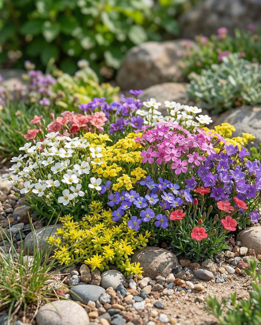 Klippträdgård blandning full sol 15 25 cm – fleråriga blomsterfrön från SeedsChoice