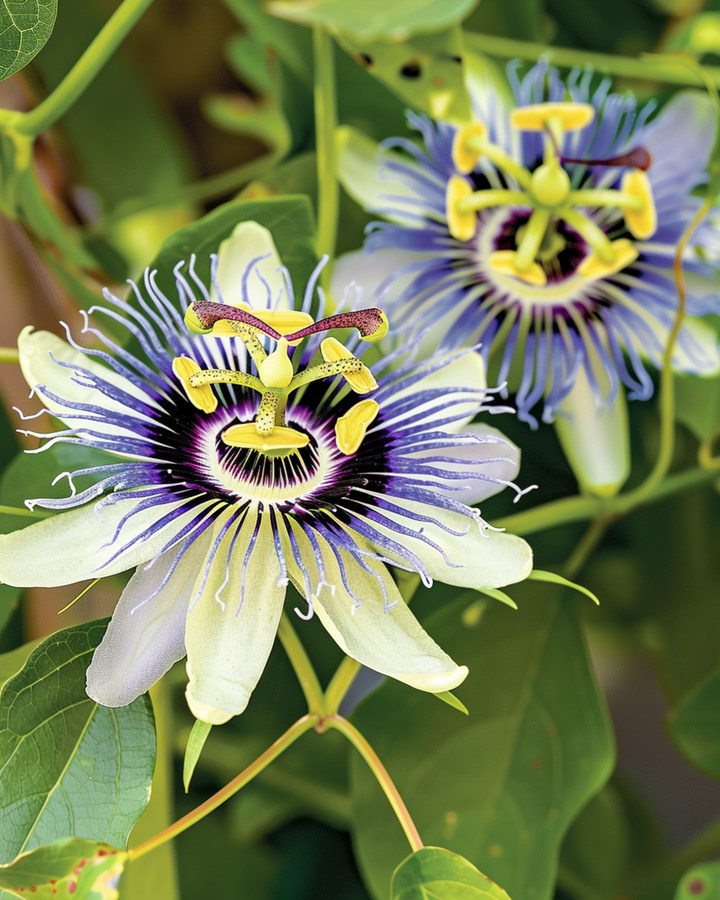 Passionsblomma klätterväxt frön (Passiflora caerulea) – flerårig klätterväxt