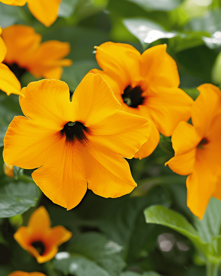 Black Eyed Susan klätterfrön (Thunbergia alata) – ettårig klätterväxt