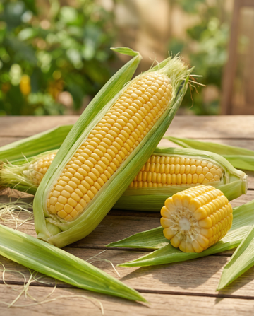 Sockermajs Tasty F1 (Zea mays) – ettåriga grönsaksfrön från SeedsChoice