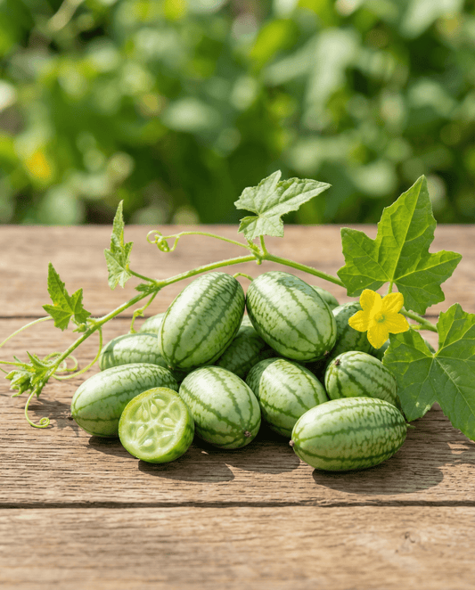 Cucamelon Climber (Melothria scabra) – ettåriga klätterväxtfrön från SeedsChoice