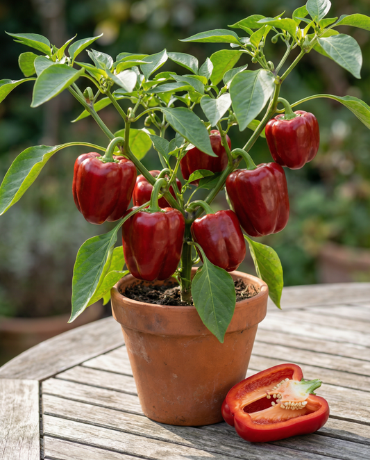 Sötpeppar Redskin F1 (Capsicum annuum) – frön till ettårig grönsak från SeedsChoice