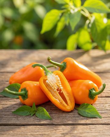 Söt paprika Snacking Mini Orange (Capsicum annuum) – ettåriga grönsaksfrön från SeedsChoice