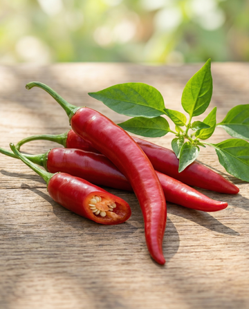 Cayennepeppar Long Slim (Capsicum annuum) – ettåriga grönsaksfrön från SeedsChoice