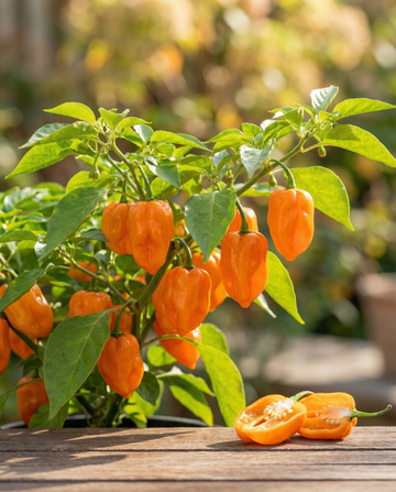 Habanero Pepper Orange (Capsicum chinense) – ettåriga grönsaksfrön från SeedsChoice