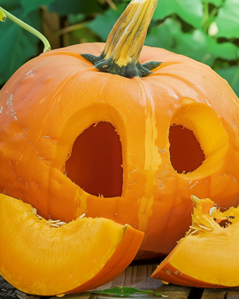 Pumpafrön Jack O'lantern Cucurbita pepo ettårig sort