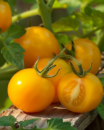 Dvärg körsbärstomat Gourmandise Yellow frön (Solanum lycopersicum) – ettårig grönsak