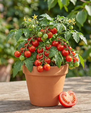 Körsbärstomat Micro Pot (Solanum lycopersicum) – ettåriga grönsaksfrön från SeedsChoice