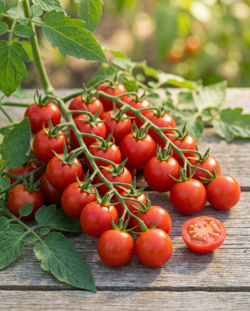 Körsbärstomat Supersweet 100 F1 (Solanum lycopersicum) – ettåriga grönsaksfrön från SeedsChoice