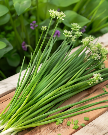 Vitlöksgräslök frön (Allium tuberosum) – flerårig ört