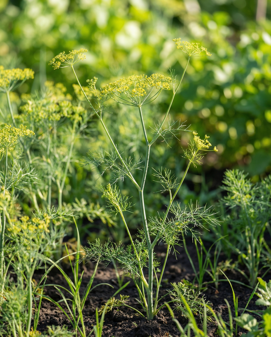 Dill (Anethum graveolens) – ettåriga örtfrön från SeedsChoice