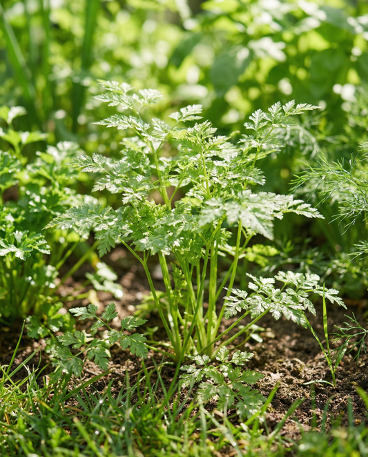 Körvel (Anthriscus cerefolium) – ettåriga örtfrön från SeedsChoice