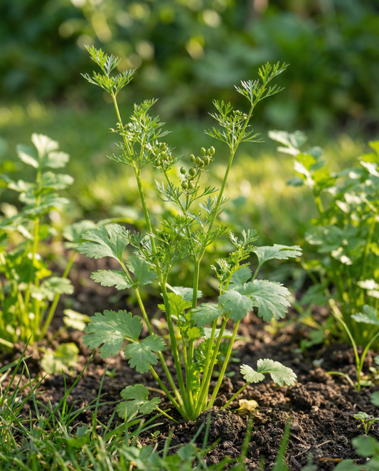 Citronkoriander (Coriandrum sativum) – ettåriga örtfrön från SeedsChoice