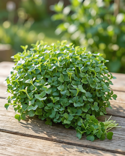 Bredbladig krasse (Lepidium sativum) – ettåriga grönsaksfrön från SeedsChoice