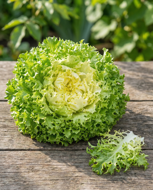 Frissésallat White (Cichorium endivia) – ettåriga grönsaksfrön från SeedsChoice