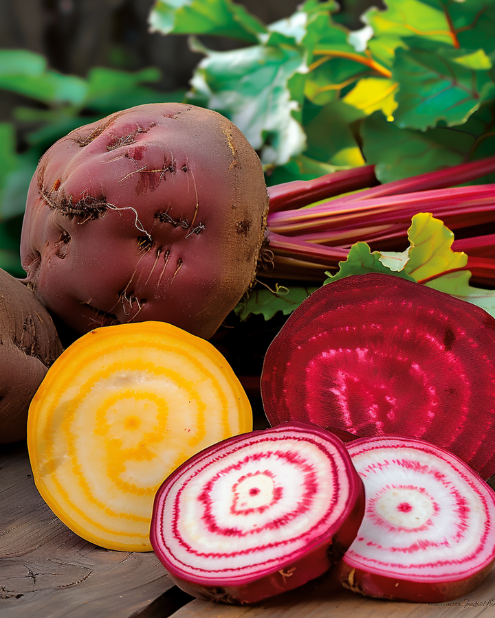 Rödbetsfrön Blandade Färger Runda Rötter (Beta vulgaris) – ettårig grönsak