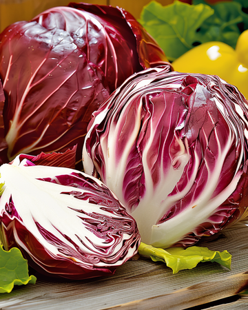 Radicchio Rossa Di Chioggia 3-frön (Cichorium intybus) – ettårig grönsak