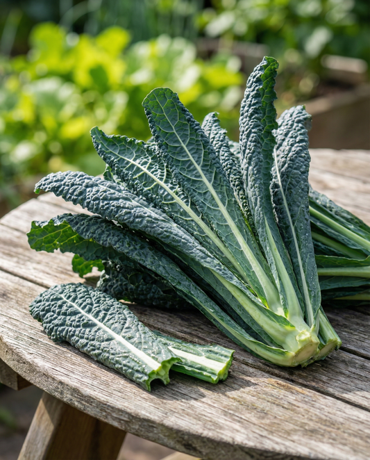 Svart palmkål Nero Di Toscana (Brassica oleracea) – ettåriga grönsaksfrön från SeedsChoice