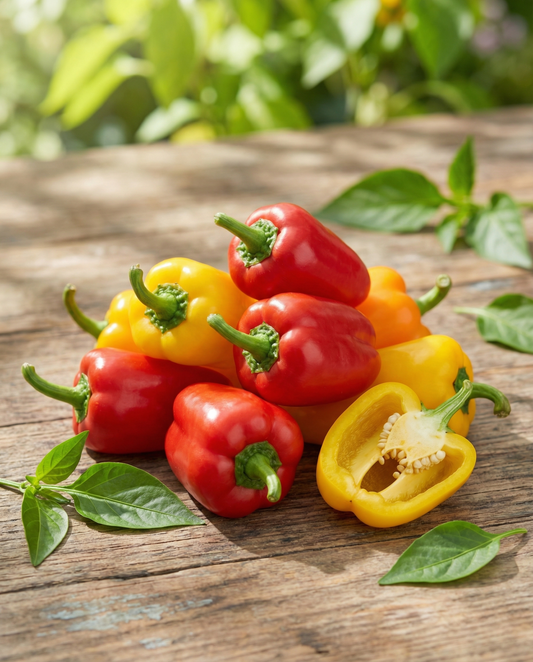 Minipaprika Tinkerbell Mix (Capsicum annuum) – ettåriga grönsaksfrön från SeedsChoice