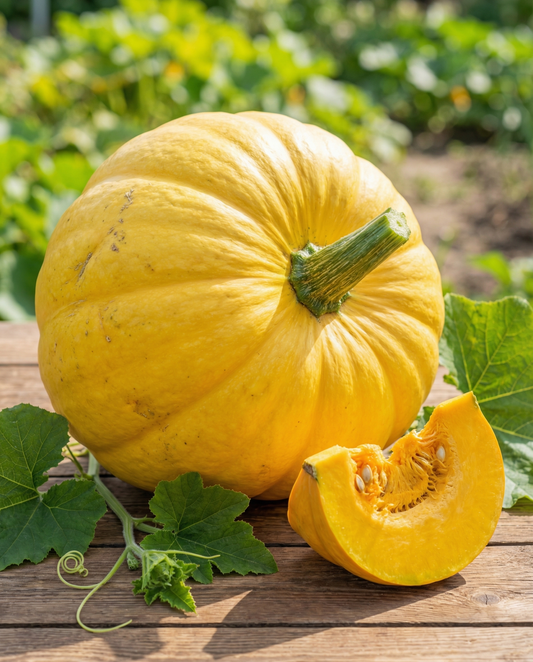 Pumpafrön Yellow (Cucurbita maxima) – ettåriga grönsaksfrön från SeedsChoice